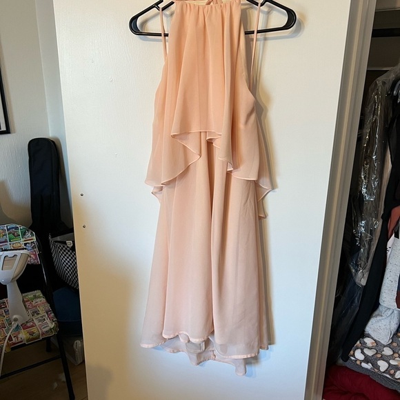 nouvelle AMSALE Dresses & Skirts - Euc XL Nouvelle AM / ALE Pink Blush Short Formal Cocktail Dress with Ruffle